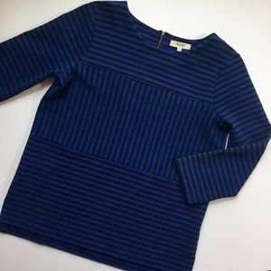 Madewell structured blouse | alternating stripes